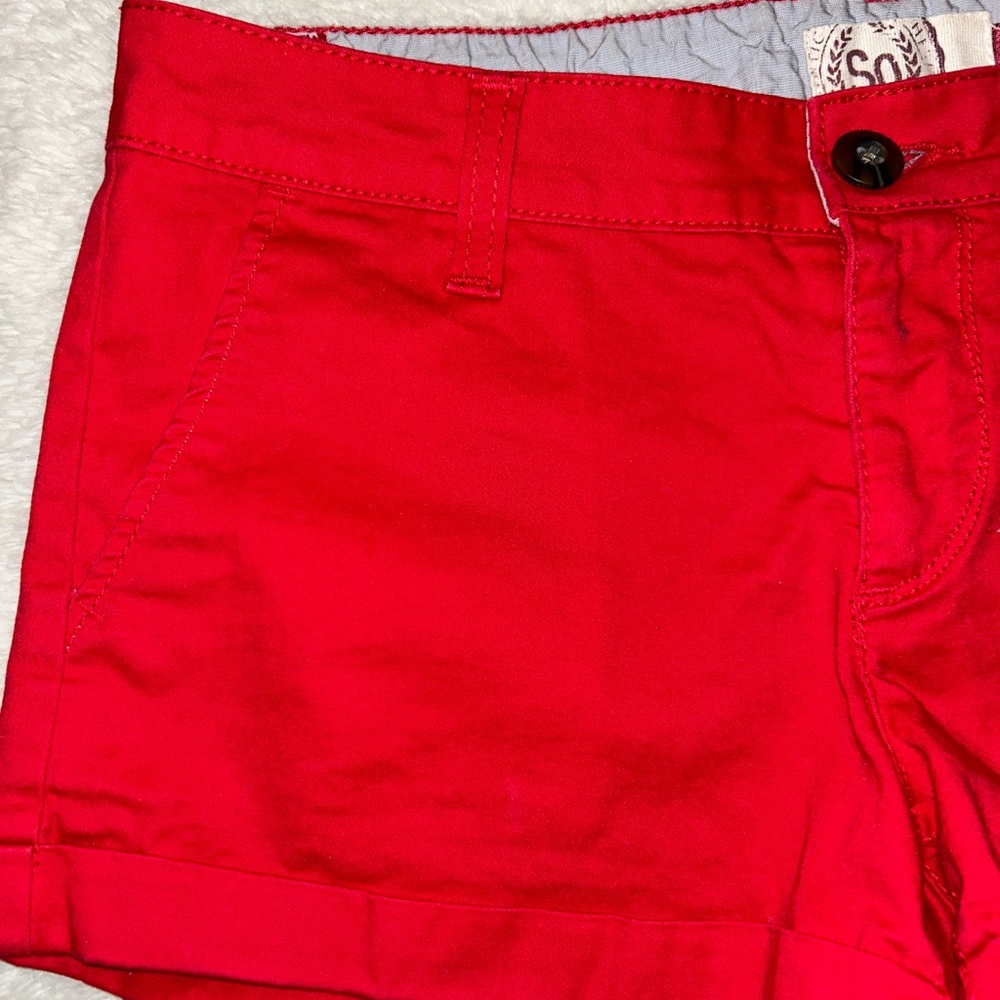 Red shorts